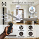 Atlas Alessandra - LK 56 inch Matte White with Gray Ash Tone Blades Transitional Ceiling Fan